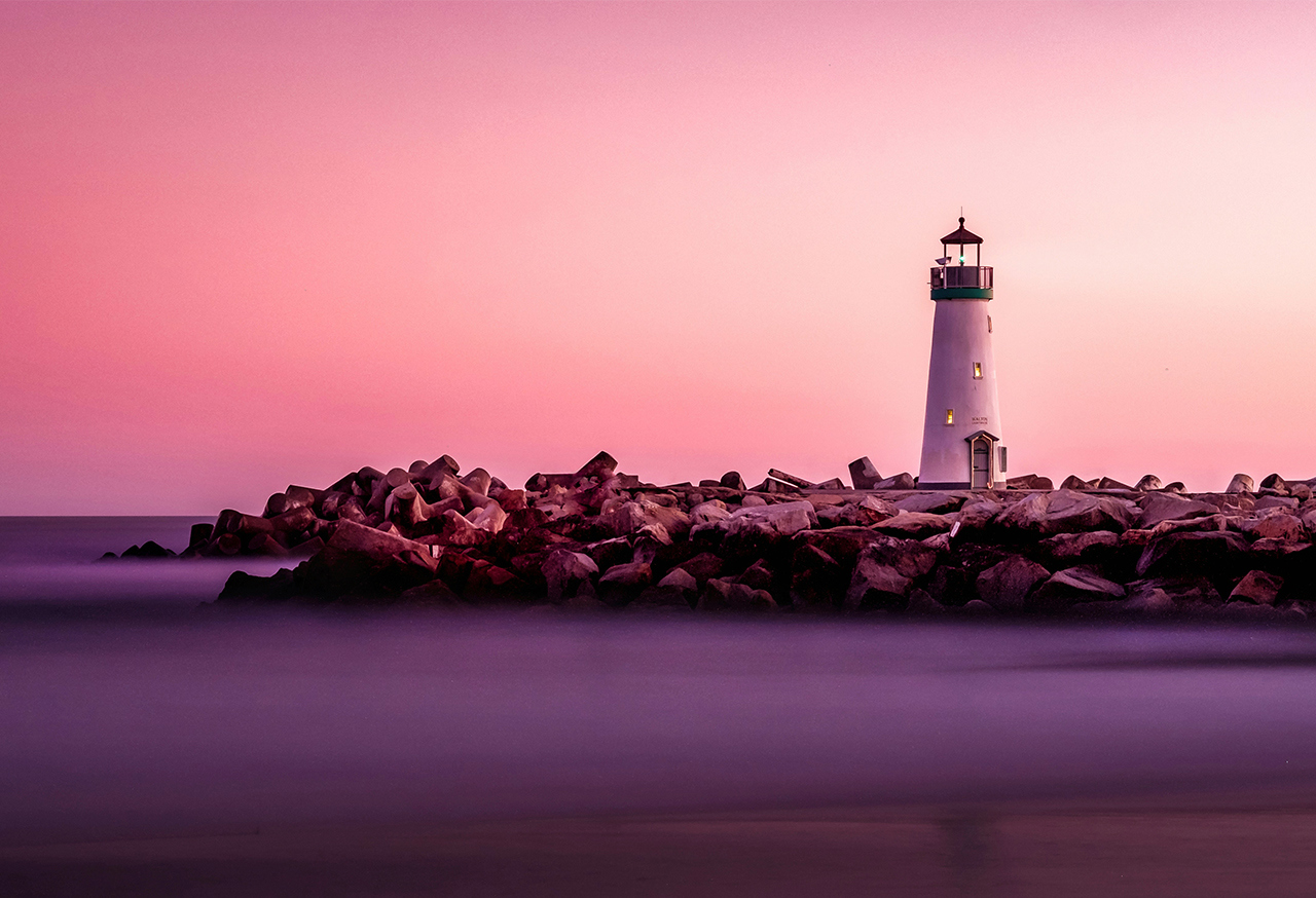 Lighthouse against the sky