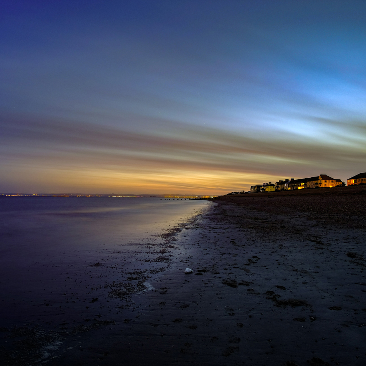 Beach at sunset
