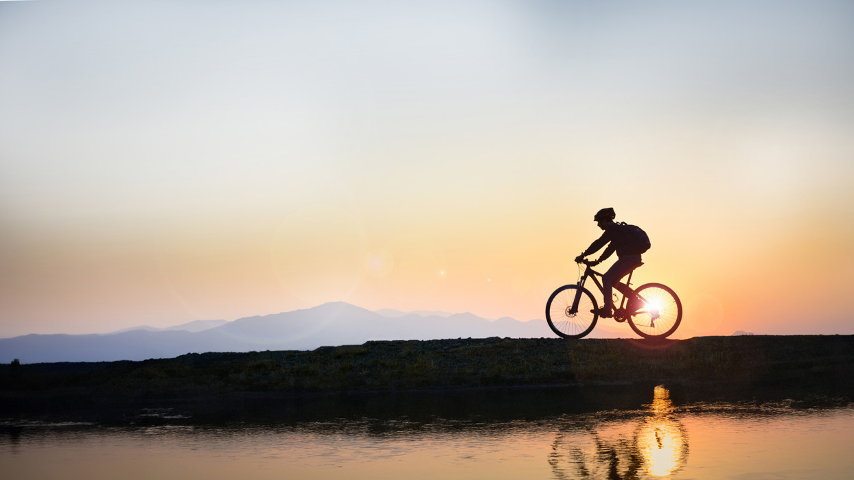 Person on bicycle