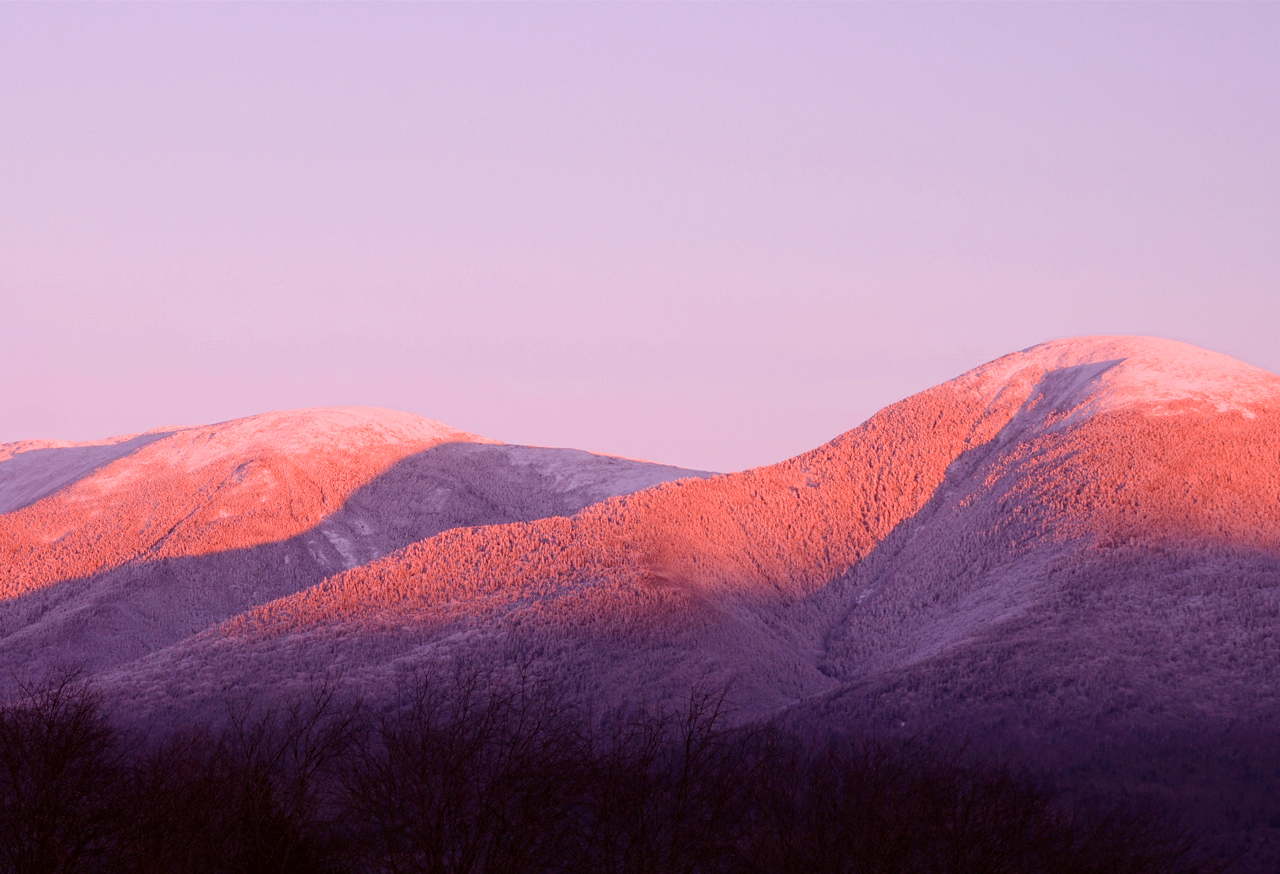 Mountain range at sunrise