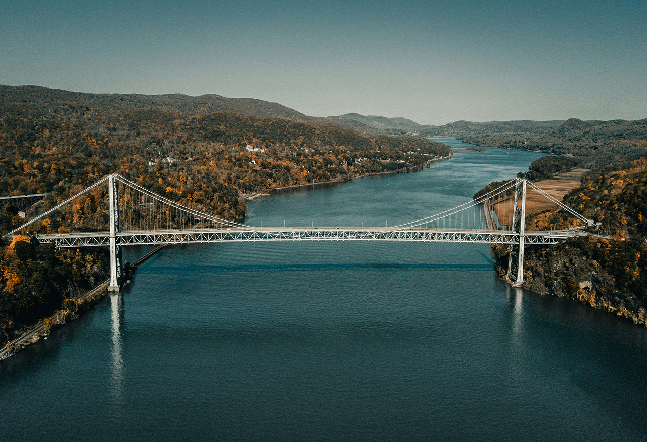 Bridge crossing a river
